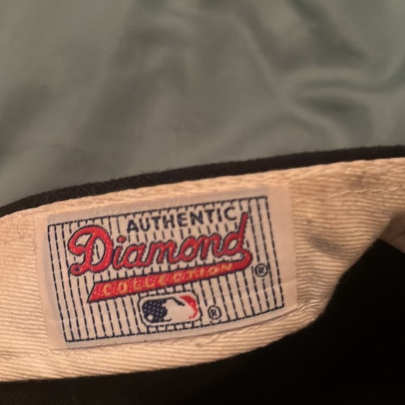 Vintage 1990's New Era MLB St. Louis Cardinals Fitted Hat blue road size 7 1/8. - Picture 8 of 10